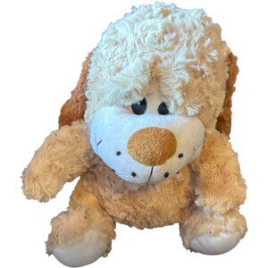Giftable World 10 Inch Tan Dog Plush Toy EM09 tag attached 2014